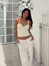 Dalma Twist Top Ivory