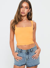 Back In Time Top Orange