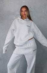 Core Classic Oversized Hoodie Dark Grey Marle