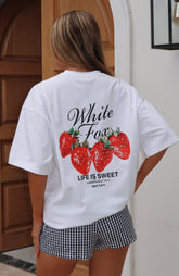 Done With The Games Oversized Tee White