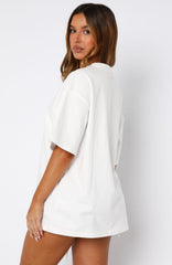 Stars In The Sky Oversized Tee White