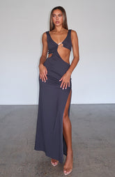 It Feels Wrong Maxi Dress Steel