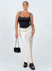 Haley Maxi Skirt Champagne