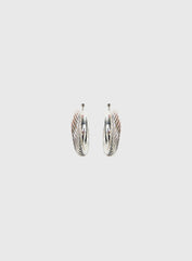 Aster Layered Hoops Silver