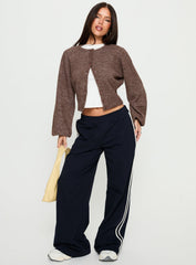 Dawsen Button Down Cardigan Brown