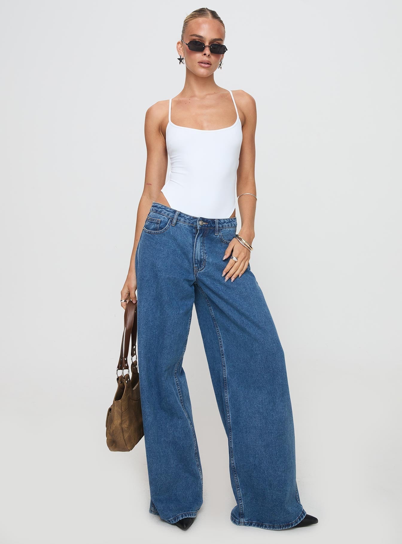 All Tied Up Bodysuit White Tall