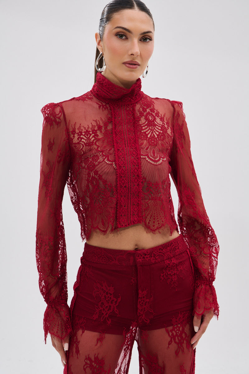 LOVE LOST LACE BLOUSE