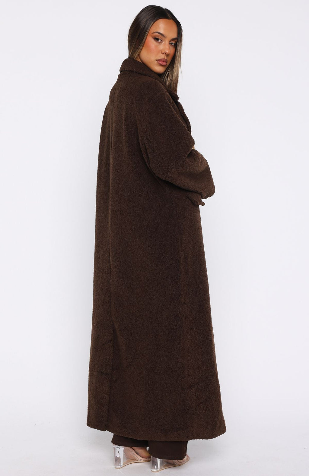 Got To Go Teddy Coat Coffee