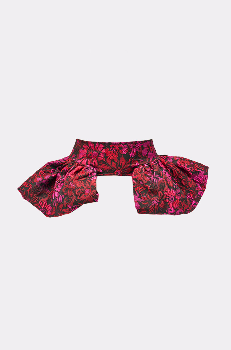 NIGHTLY FLORAL PEPLUM BELT