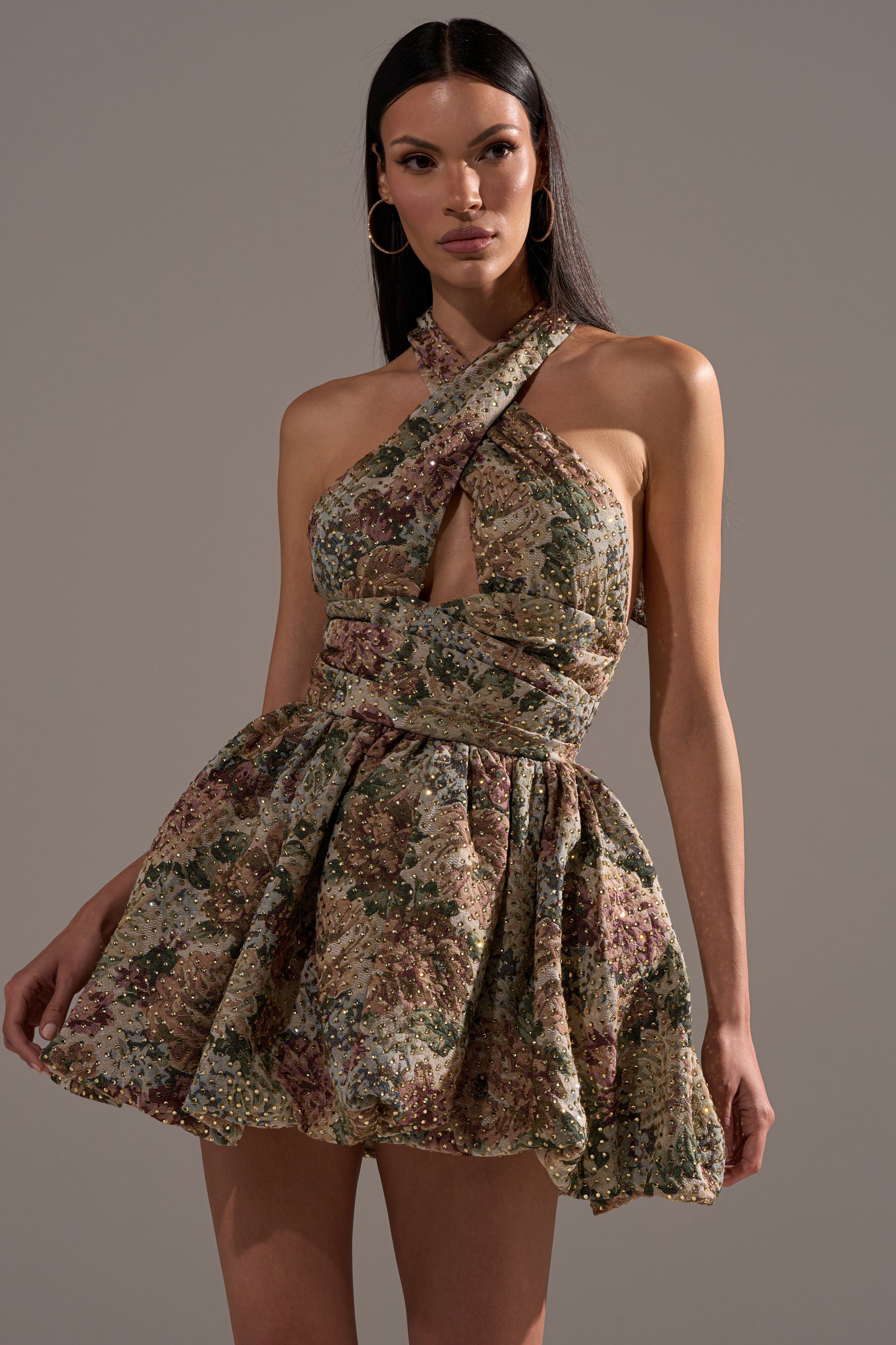 GUESS WHO FLORAL MINI DRESS