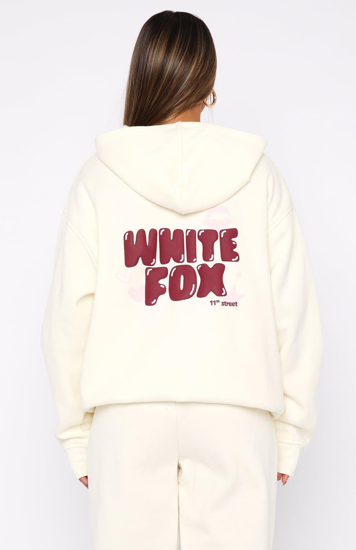 11th Street Sweet Kisses Oversized Hoodie Cake Batter