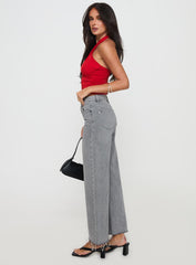 Fawcett Jeans Grey Wash Denim