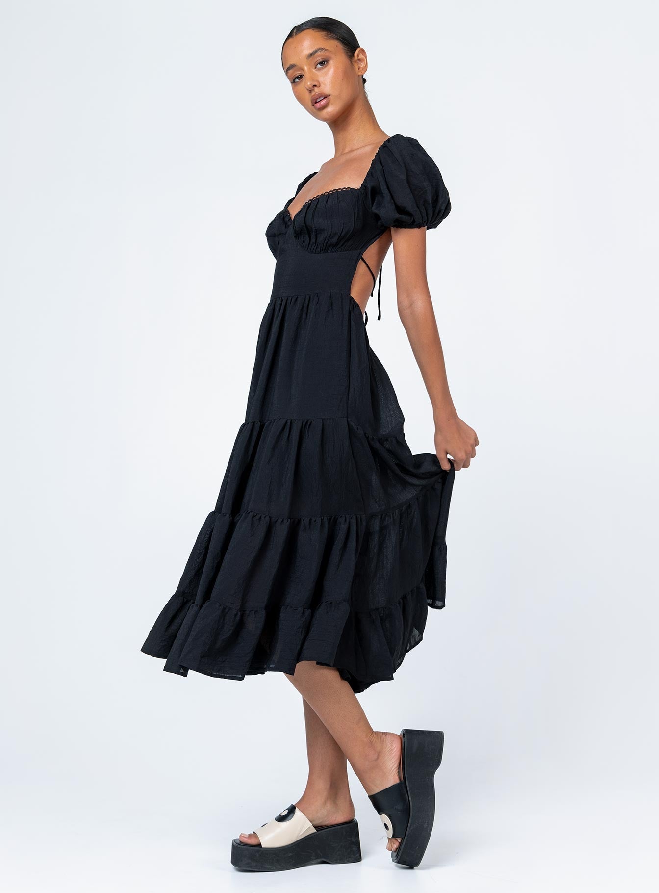 Danny Midi Dress Black