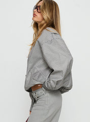 Kenny Bomber Jacket Cream Check