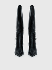 Billini Domineca Knee High Heeled Boots Black