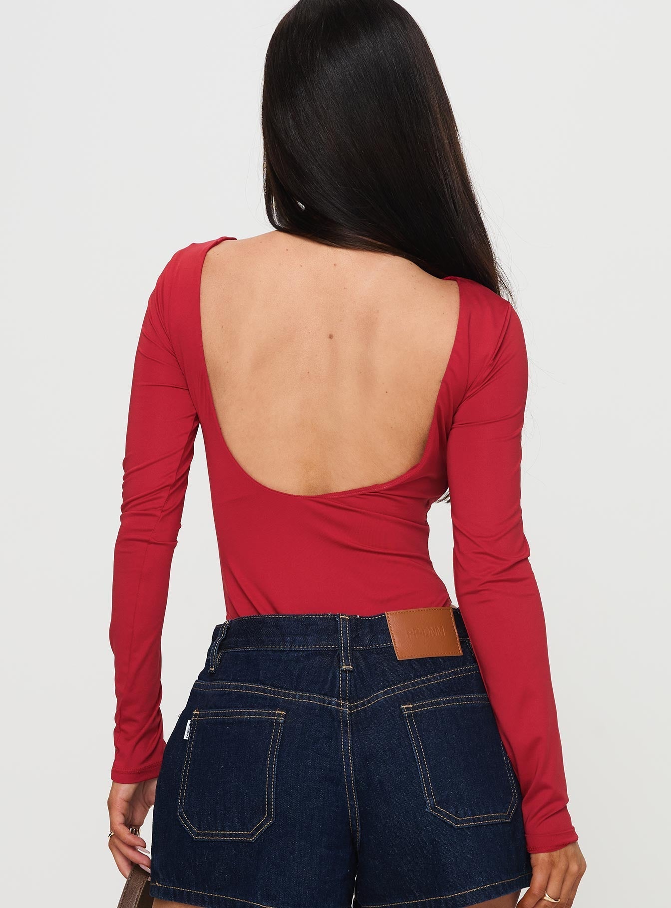 Beresford Long Sleeve Bodysuit Wine