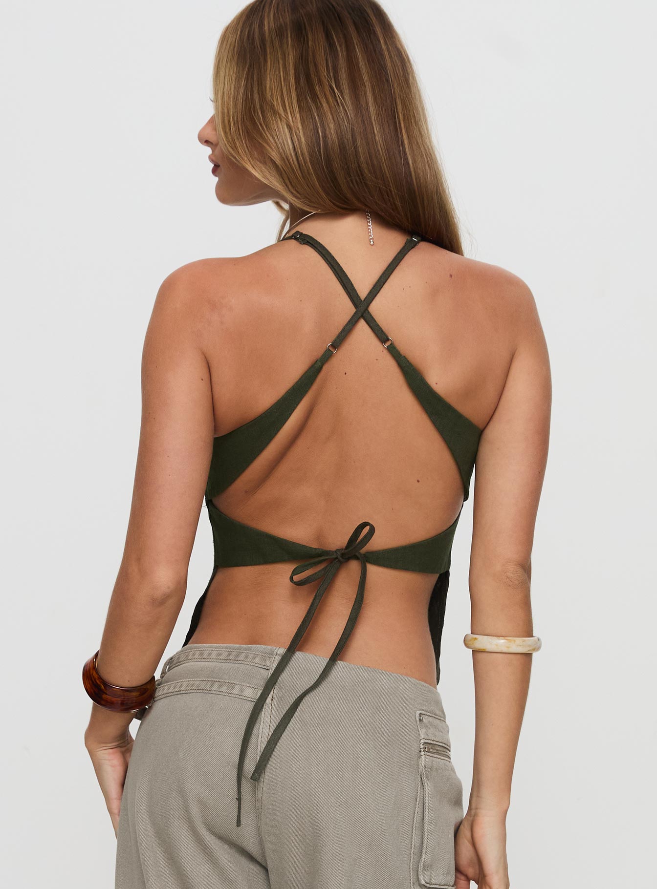 Hopelessly Devoted Top Forest Green