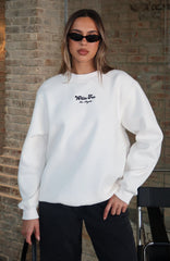 Through Thick And Thin Oversized Sweater Cream