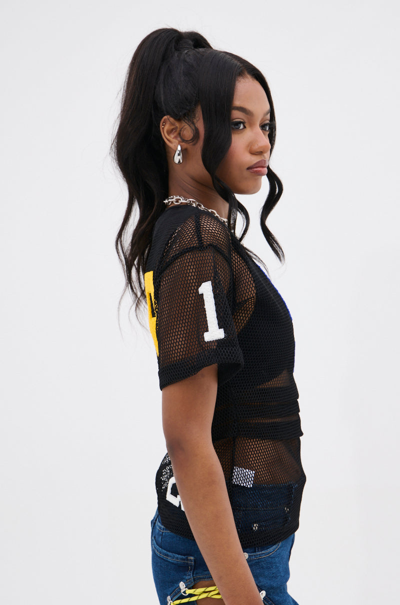 PLAYIN THE FIELD MESH TOP