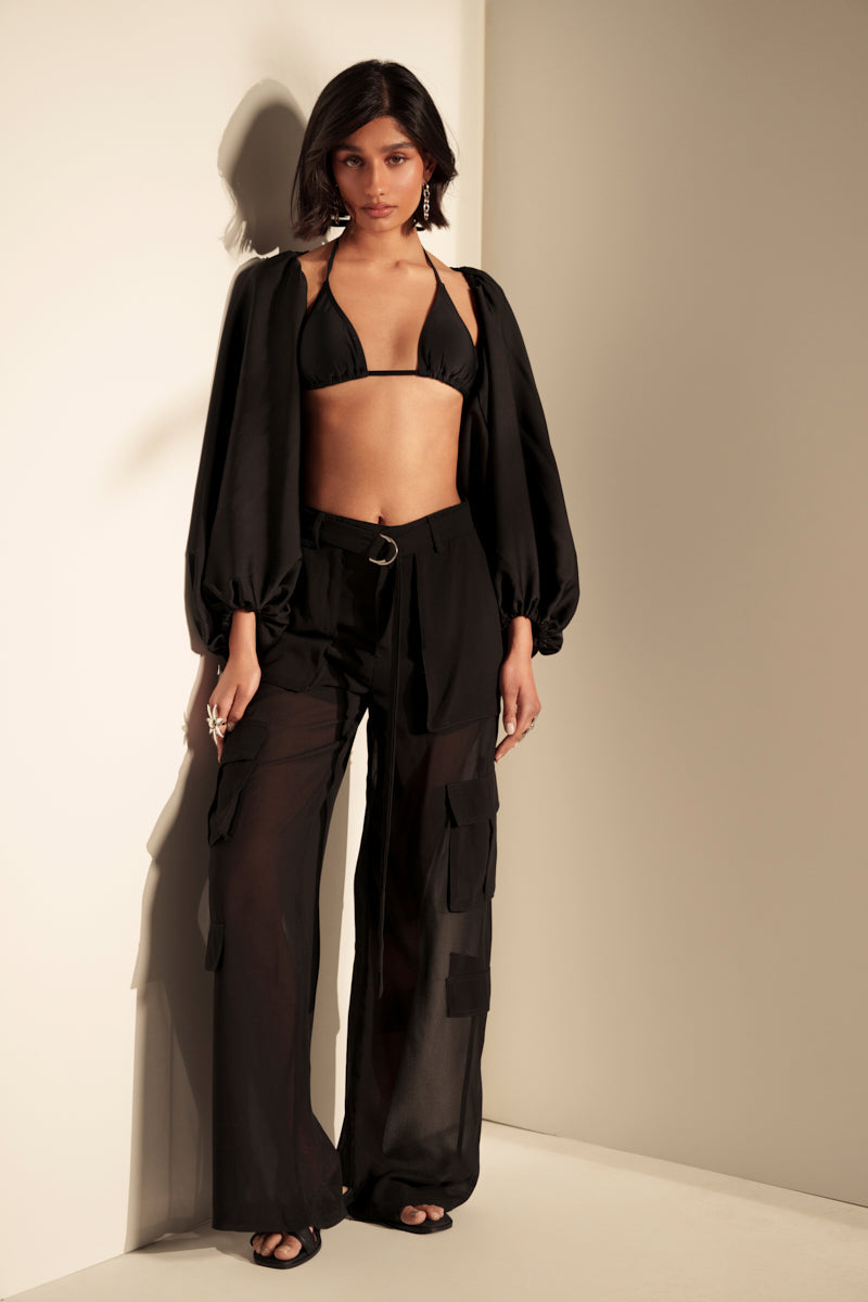FAME IS REAL SHEER TROUSER