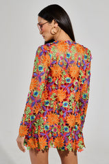 IRIS FLORAL TOP