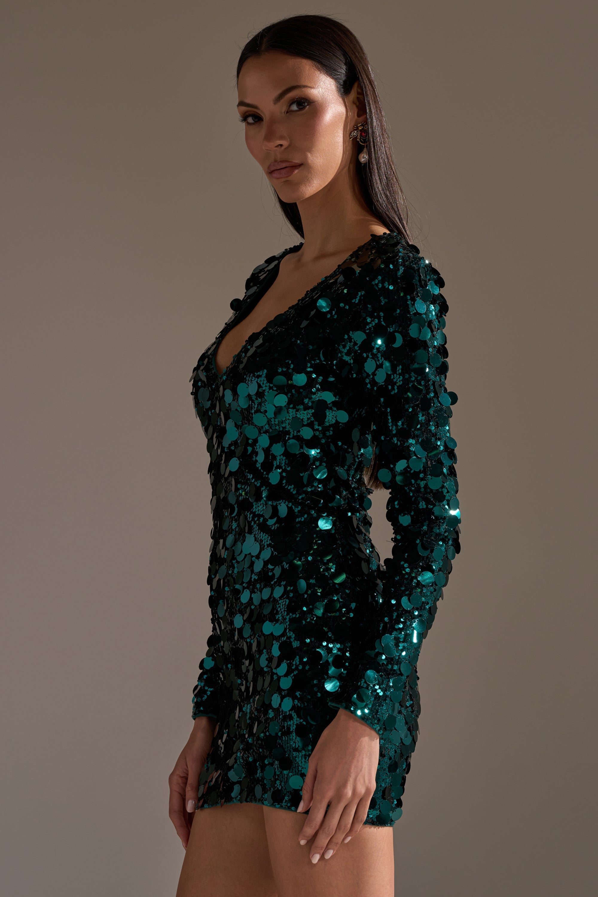 DANCING QUEEN SEQUIN MINI DRESS