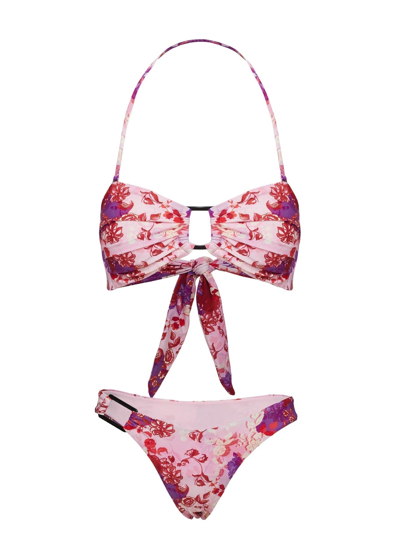 Evonie High Rise Bikini Bottom Dusty Rose