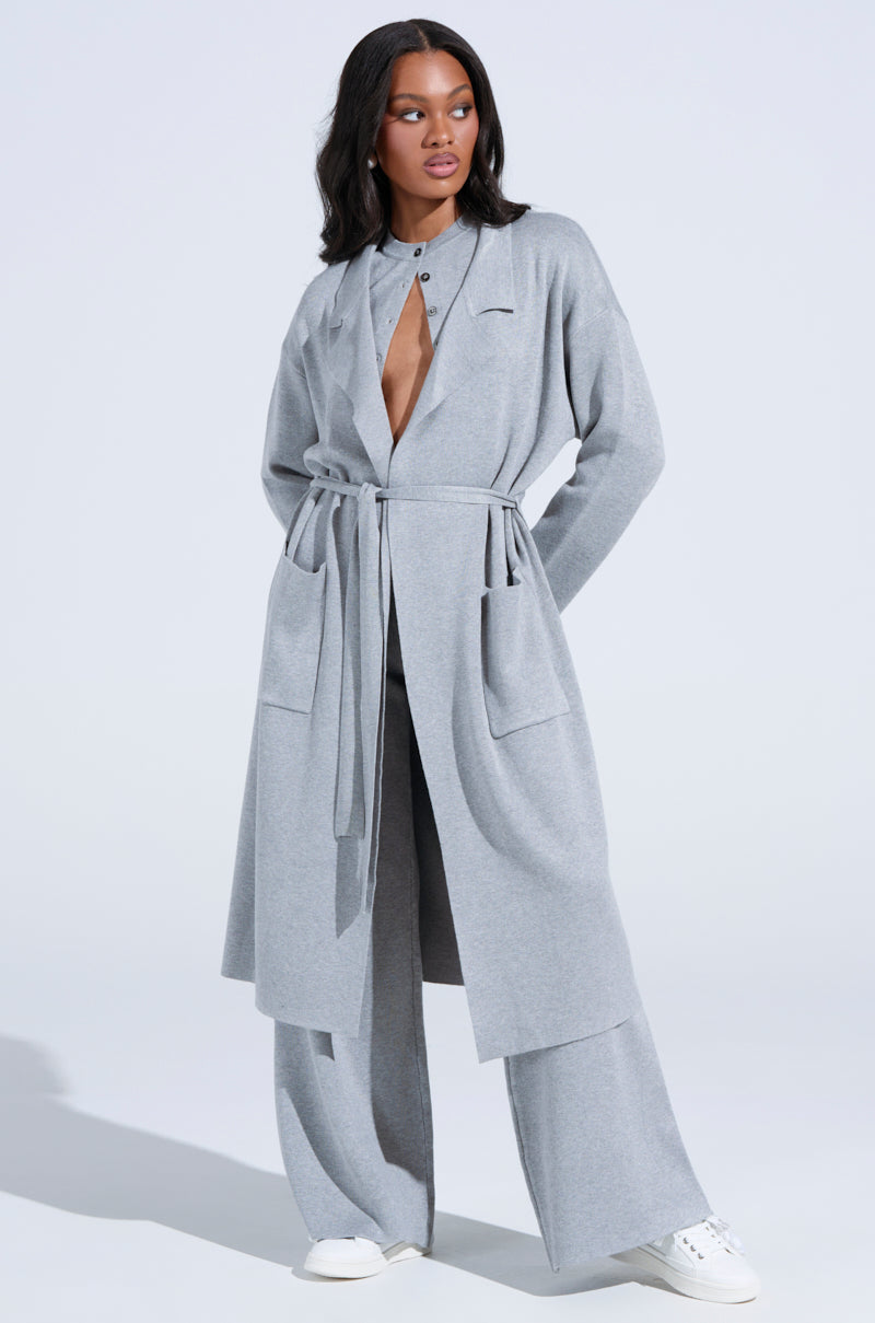 COZY LUXE KNIT TRENCH