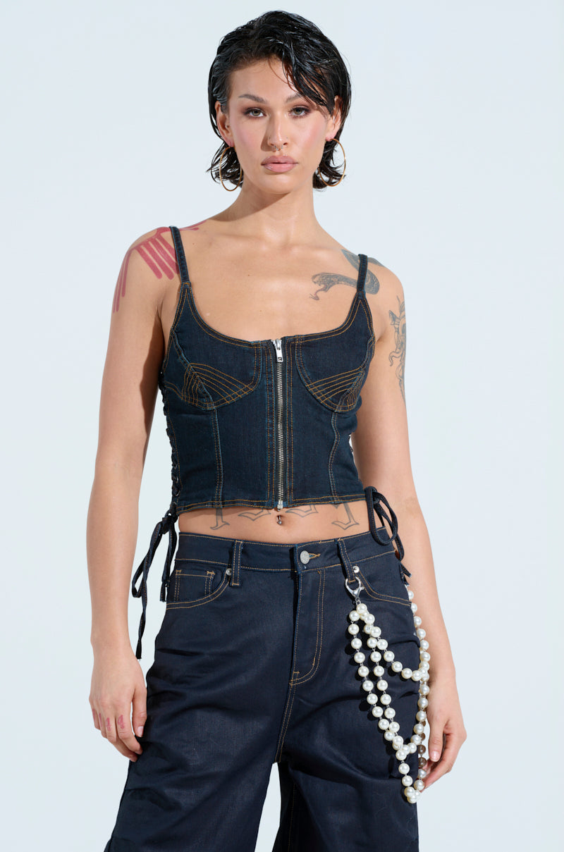 COULD HAVE BEEN ME CORSET TOP