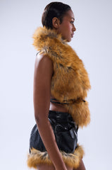 DONT TOUCH OR LOOK FUR BLOUSE