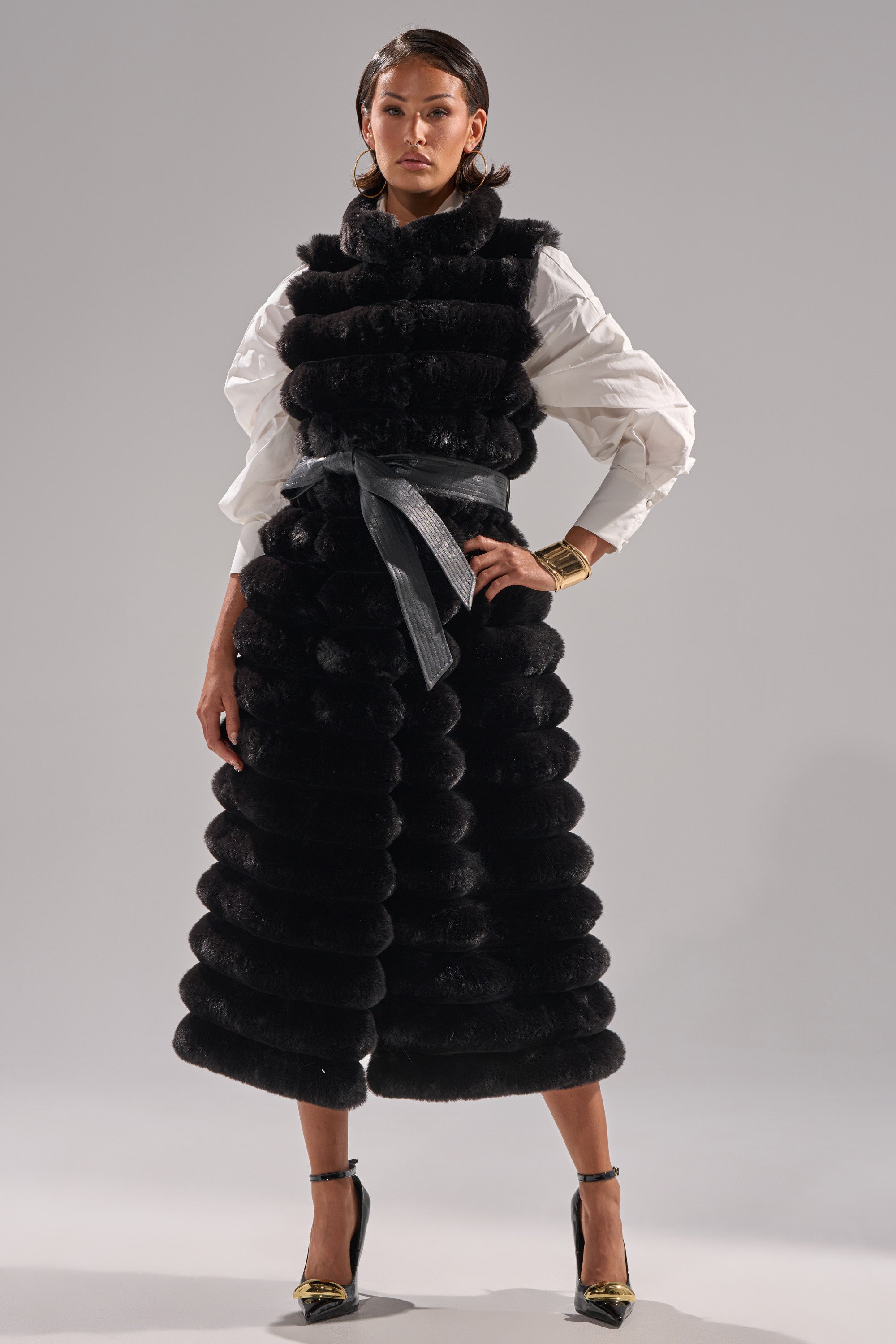 POPPY FAUX FUR VEST