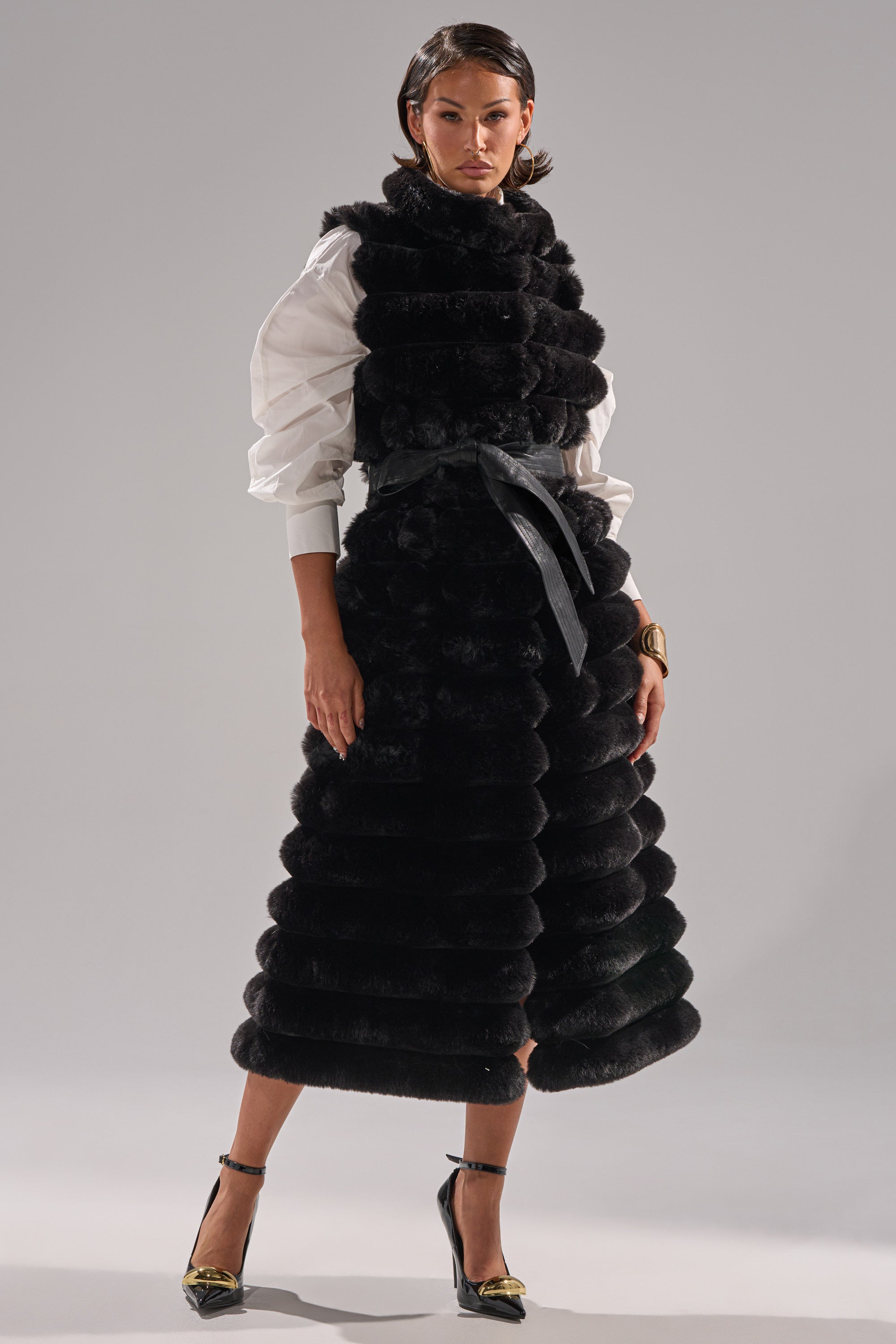 POPPY FAUX FUR VEST