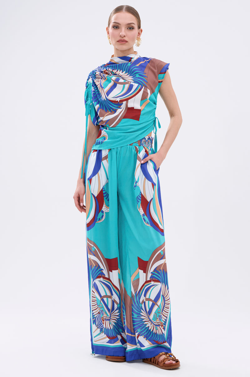 ASHTIN PRINTED BLOUSE