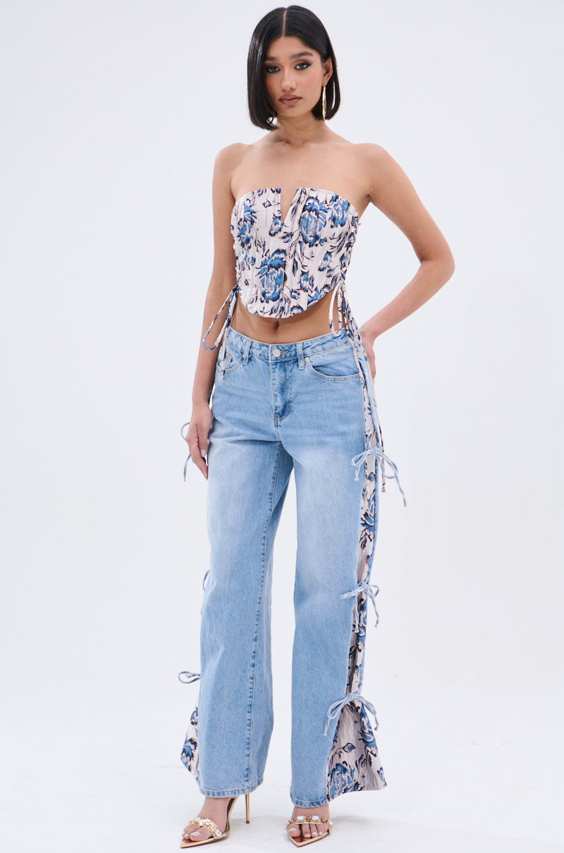 SEASONAL AWAKENING BROCADE CORSET