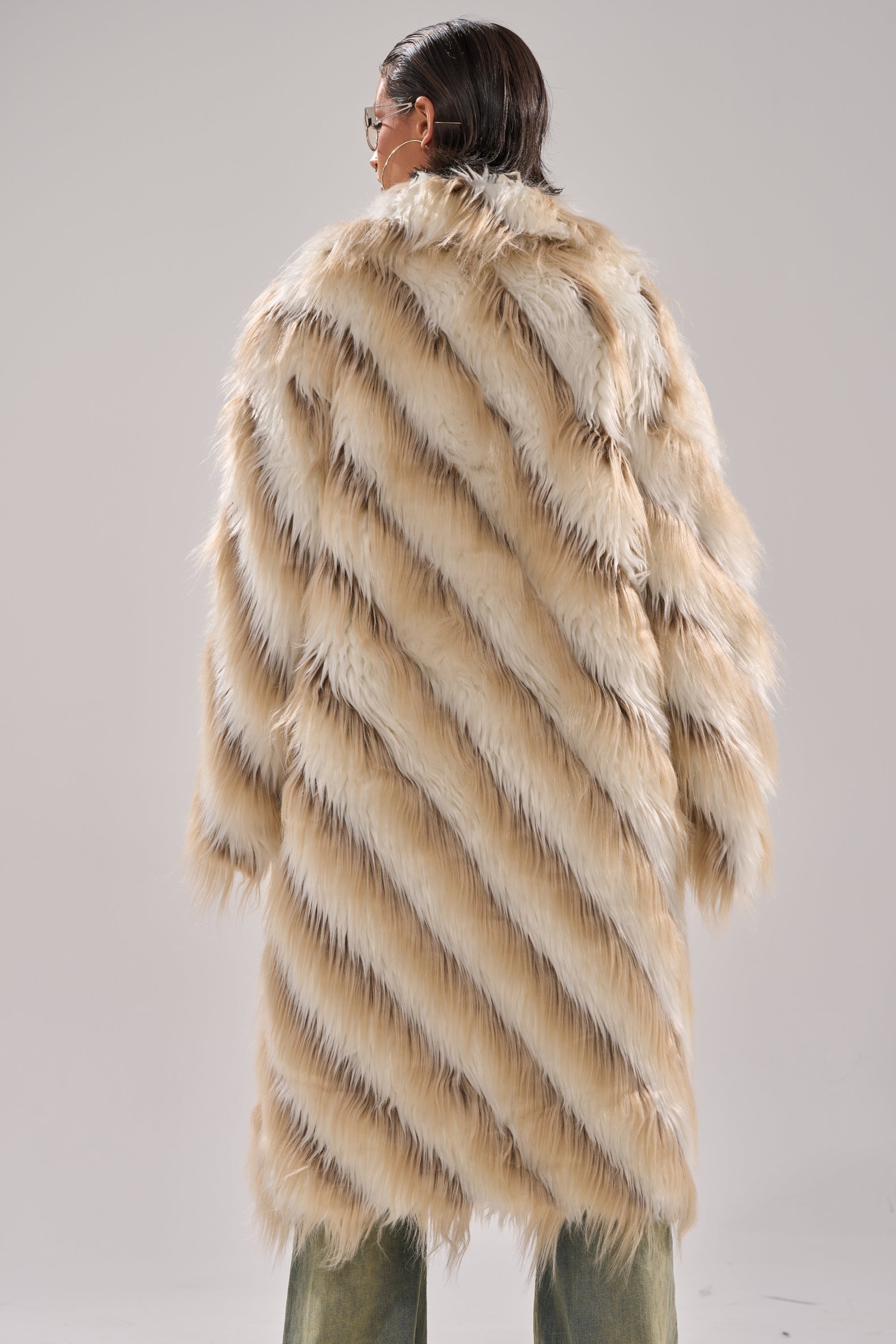 HARLOW PATCHWORK FAUX FUR
