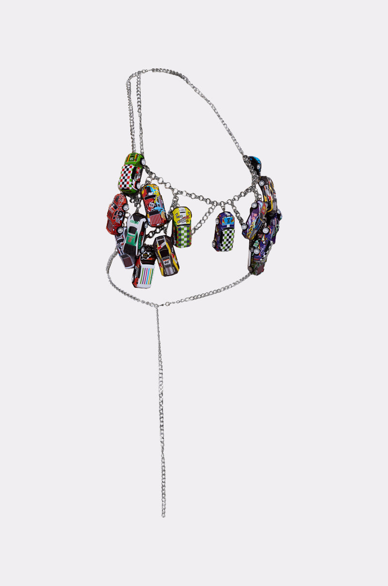 I GO FAST RACE CAR BODY CHAIN