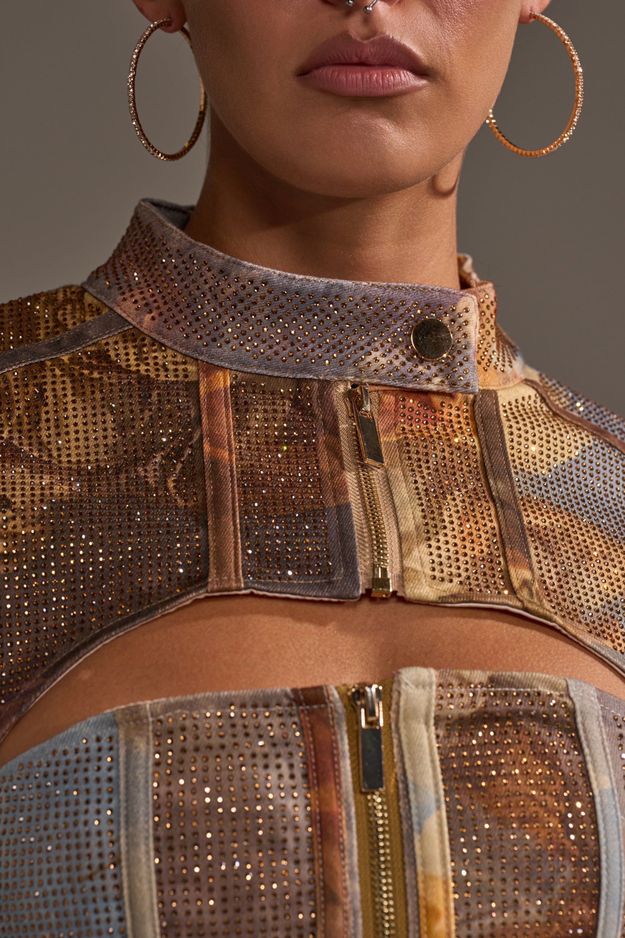 IN THE FUTURE RHINESTONE BOLERO