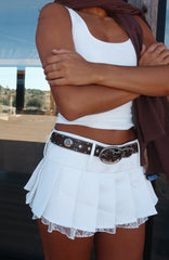 Jude Belt Chocolate/Silver
