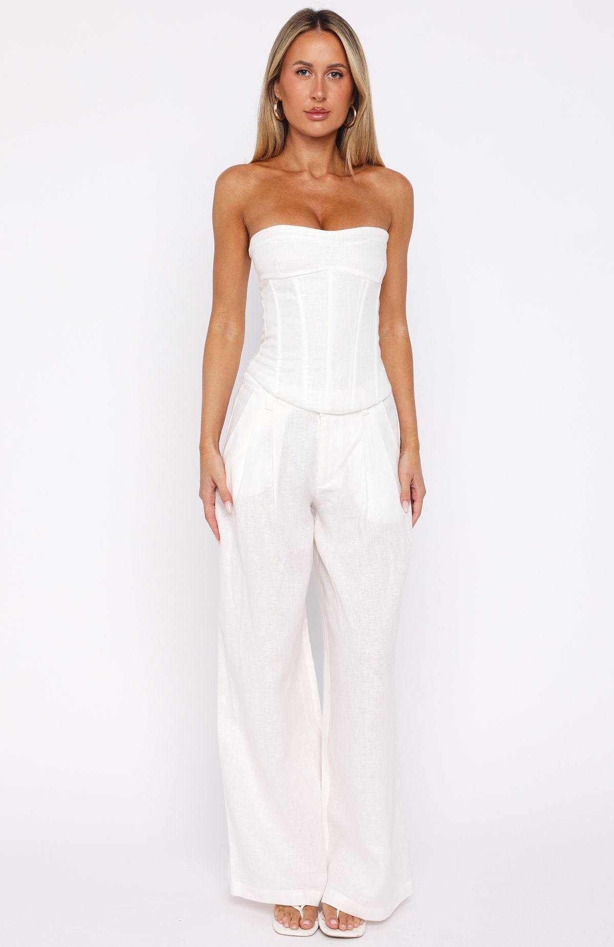 Unfinished Feelings Pants White