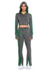 ACQUAINTED CROPPED HOODIE