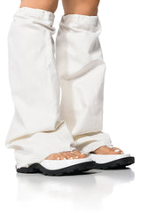 AZALEA WANG LIV FLIP FLOP SANDAL IN WHITE
