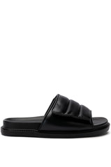 AZALEA WANG NILESH PU SANDAL IN BLACK