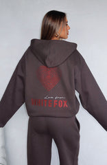 Best You've Ever Had Zip Front Hoodie Charcoal
