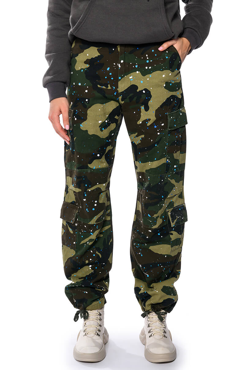 TRY ME PAINTED WIDE LEG CARGO