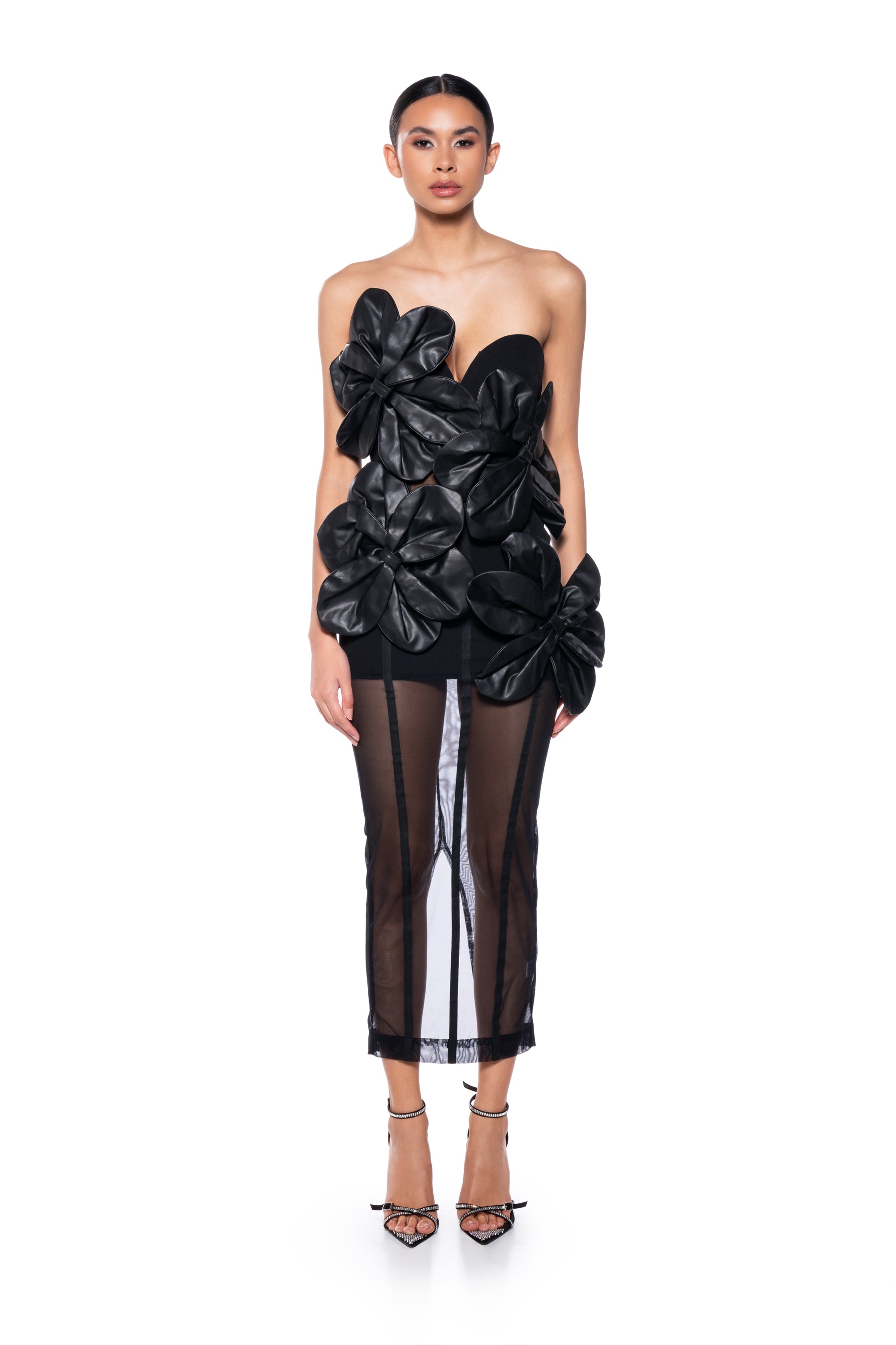 VALENTINA DIMENSIONAL MAXI DRESS