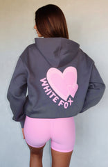 Never Stopping Oversized Hoodie Volcanic