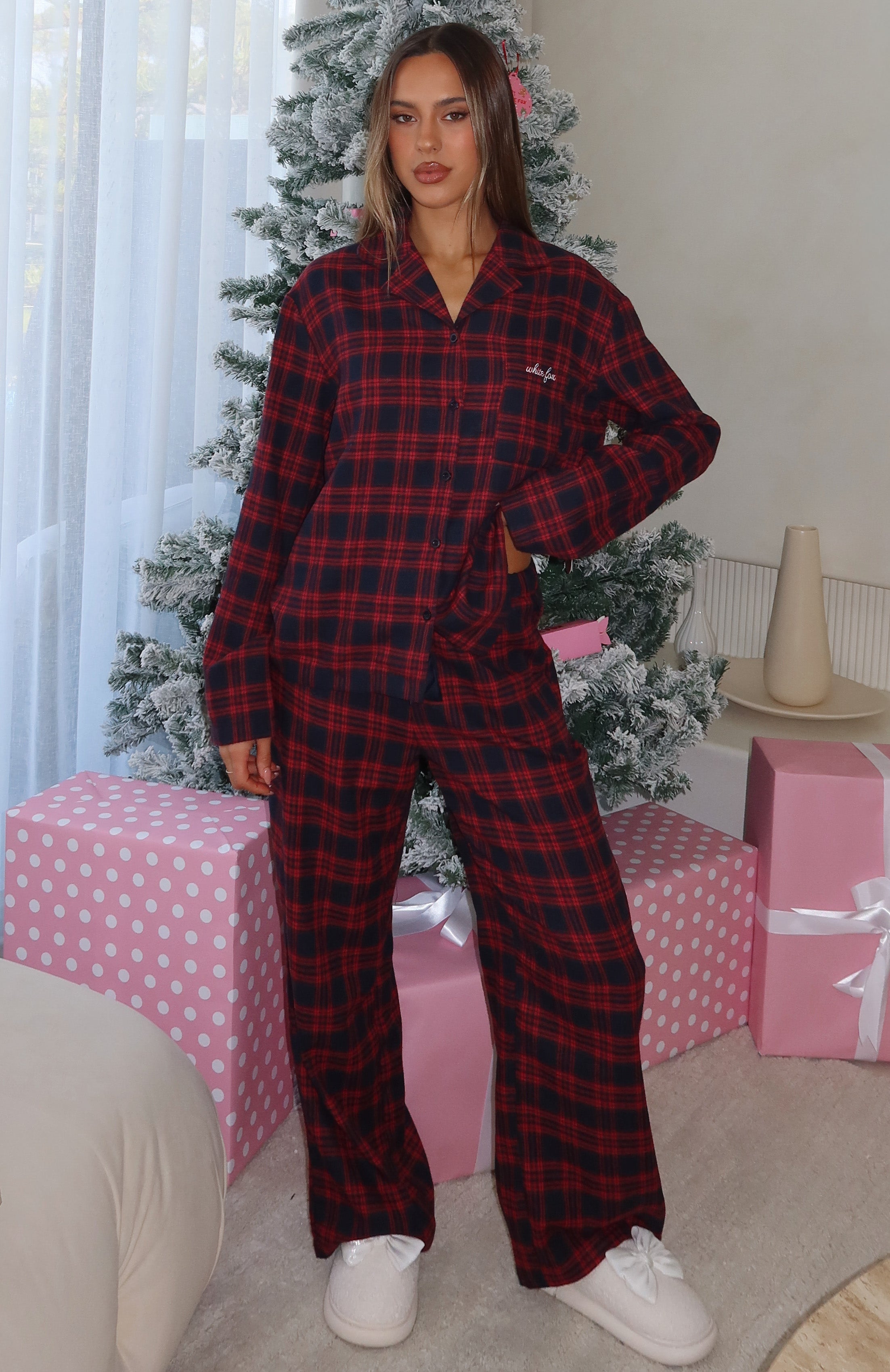 That Time Of Year Pyjama Pants Red/Navy